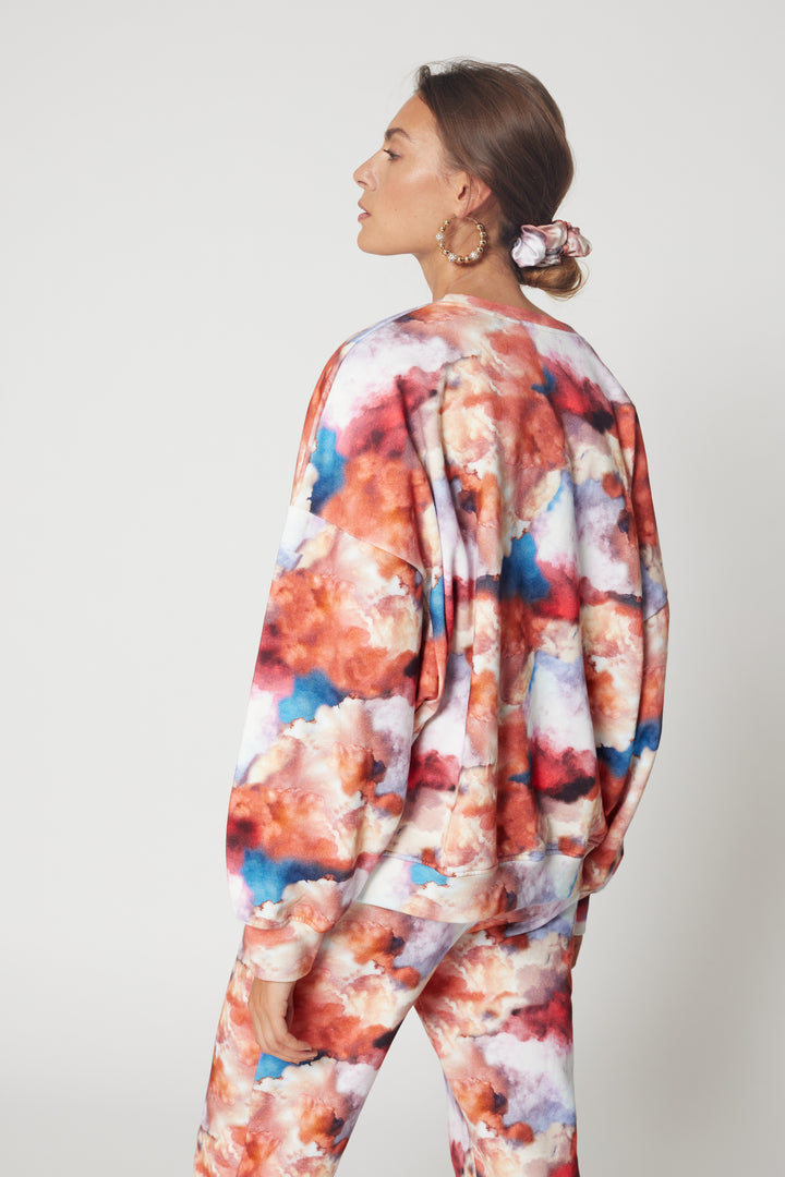 Heimstone Tops Harlem Jumper In Madone Print 5 Heimstone Tops Harlem Jumper In Madone Print