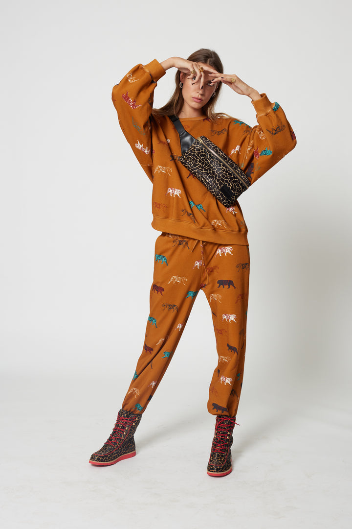 Heimstone Kiara Sweatpants In Tiger Print Bottoms 1 Heimstone Kiara Sweatpants In Tiger Print Bottoms