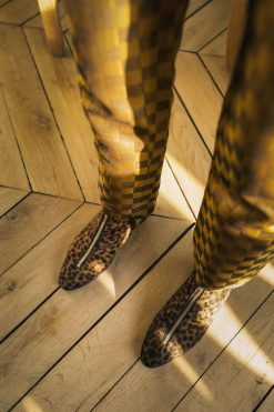 Heimstone Shoes Duchesse Boots In Leopard Printed Leather