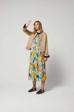 Heimstone Bristol Cardigan In Yellowstone Knit Knits