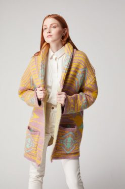 Heimstone Knits Rufus Cardigan In Yellowstone Knit