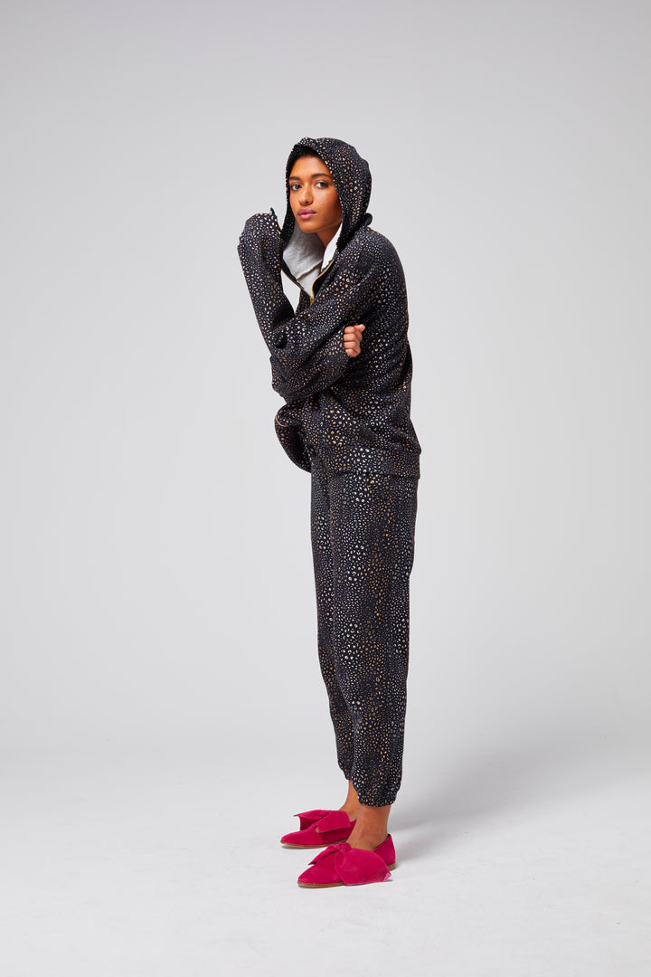 Heimstone Jack Sweat In Black Leopard Printed Fleece Tops 4 Heimstone Jack Sweat In Black Leopard Printed Fleece Tops