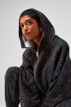 Heimstone Jack Sweat In Black Leopard Printed Fleece Tops 16 Heimstone Jack Sweat In Black Leopard Printed Fleece Tops