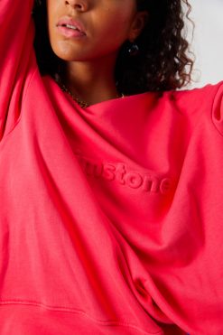 Heimstone Tops Harlem Jumper In Pink Fleece