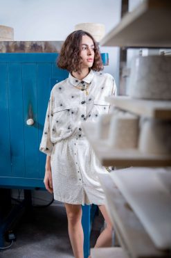 Heimstone Three Seven Paris Doll Short In Dryness Print