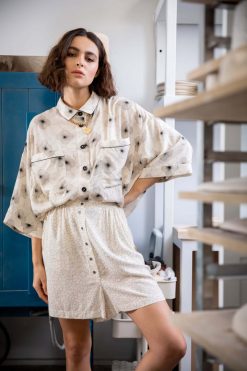 Heimstone Astrée Shirt In Flower Print Three Seven Paris