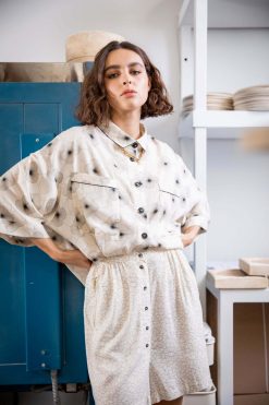 Heimstone Astrée Shirt In Flower Print Three Seven Paris