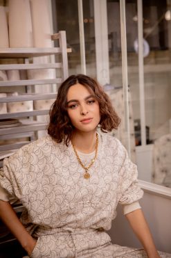 Heimstone Harlem Jumper In Seashell Printed Fleece Three Seven Paris 6 Heimstone Harlem Jumper In Seashell Printed Fleece Three Seven Paris