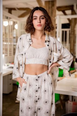 Heimstone Three Seven Paris Bralette In Dryness Print