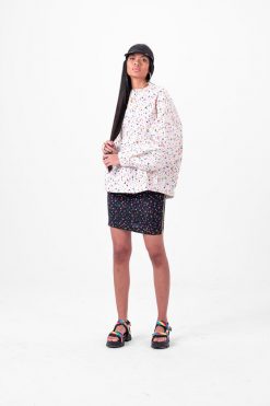 Heimstone Tops Harlem Jumper In Fior Di Latte Print