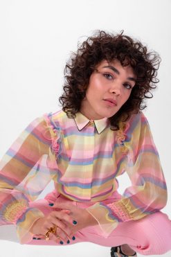 Heimstone Tops Imogen Shirt In Martini Weave