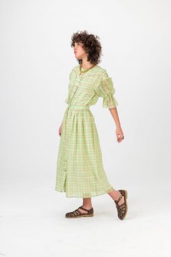 Heimstone Orso Skirt In Rosary Vichy Bottoms