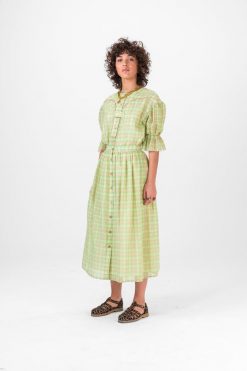 Heimstone Orso Skirt In Rosary Vichy Bottoms