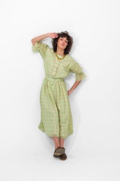 Heimstone Orso Skirt In Rosary Vichy Bottoms