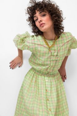 Heimstone Tops Beausserie Shirt In Rosary Vichy