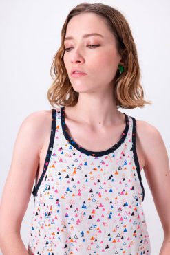 Heimstone Deva Tank Top In Fior Di Latte Print Tops