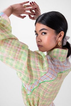 Heimstone Tokyo Shirt In Rosary Vichy Tops