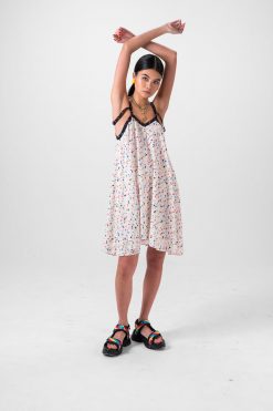 Heimstone Flavin Dress In Fior Di Latte Print