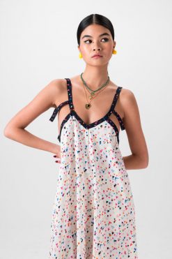 Heimstone Flavin Dress In Fior Di Latte Print