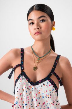 Heimstone Flavin Dress In Fior Di Latte Print