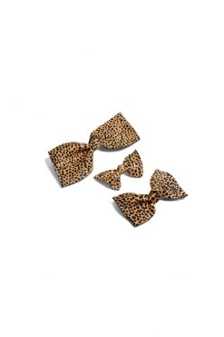 Heimstone Hair Clips Large Hair Clip In Cheetah Printed Leather