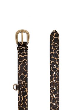 Heimstone Belt In Giraffe Printed Leather Leather Goods