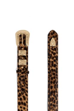 Heimstone Texan Belt In Leopard Printed Leather