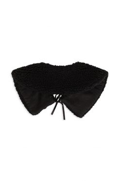 Heimstone Heimstone Signature Trapper Collar In Black Wool 7 Heimstone Heimstone Signature Trapper Collar In Black Wool