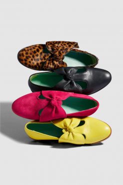 Heimstone BB Ballerina Shoes In Yellow Leather