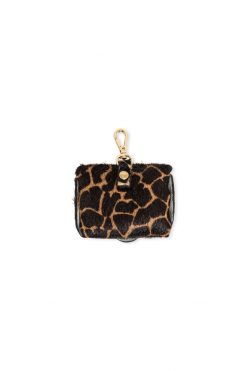 Heimstone The Minis Pro Airpods Case In Giraffe Printed Leather