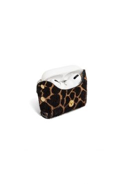 Heimstone The Minis Pro Airpods Case In Giraffe Printed Leather