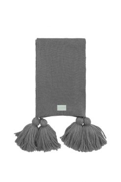 Heimstone Ellis Scarf In Grey Knit Knits