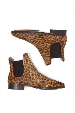 Heimstone Shoes Duchesse Boots In Leopard Printed Leather