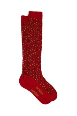 Heimstone Knee Socks In Messy Dots Print