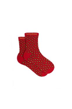 Heimstone Ankle Socks In Messy Dots Print