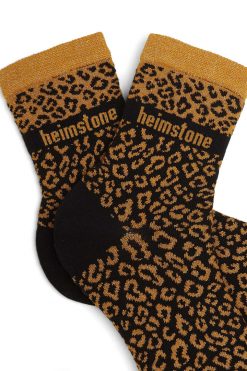 Heimstone Ankle Socks In Leopard Print
