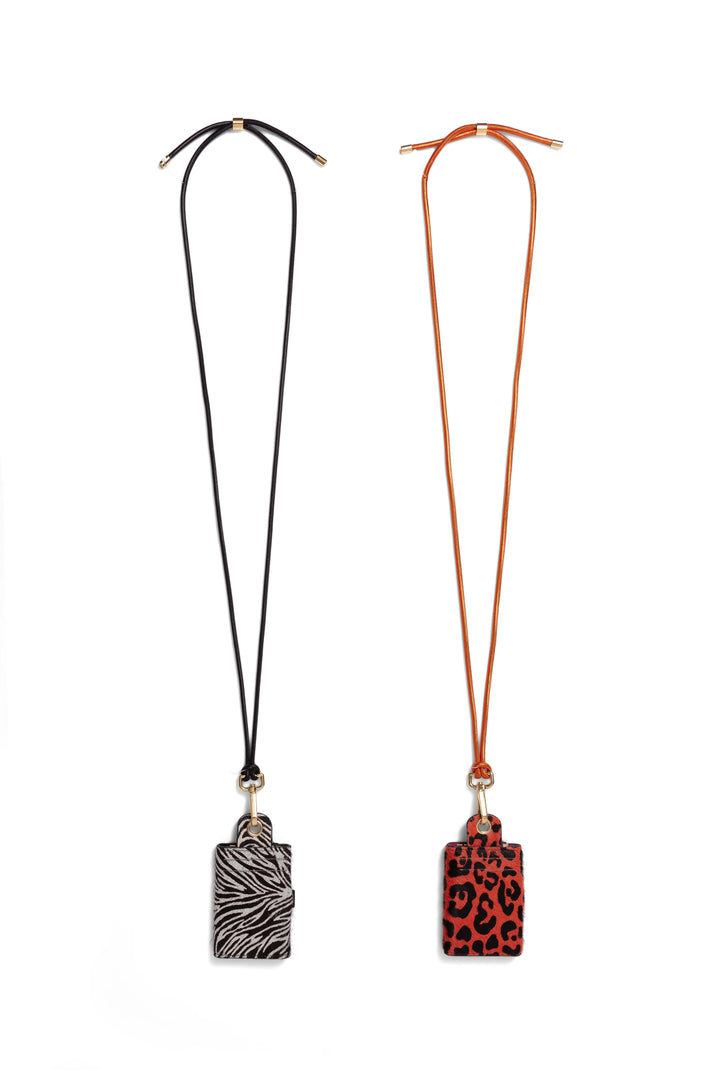 Heimstone The Minis - 6 Key Holder In Orange Leopard Leather 7 Heimstone The Minis - 6 Key Holder In Orange Leopard Leather