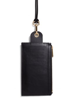 Heimstone The Minis - Large Neck Wallet In Zebra Printed Leather