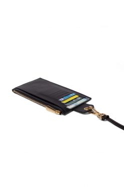 Heimstone The Minis - Large Neck Wallet In Zebra Printed Leather