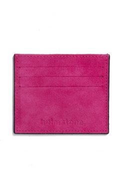 Heimstone The Minis - Card Holder In Orange Leopard Leather