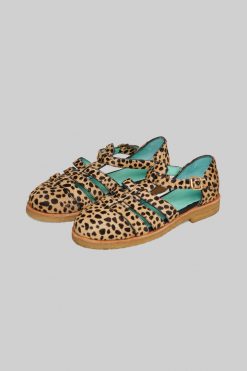Heimstone Ricky Sandals In Cheetah Printed Leather Shoes