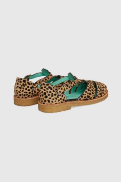 Heimstone Ricky Sandals In Cheetah Printed Leather Shoes