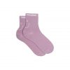 Heimstone Ankle Socks In Lilac Smiley