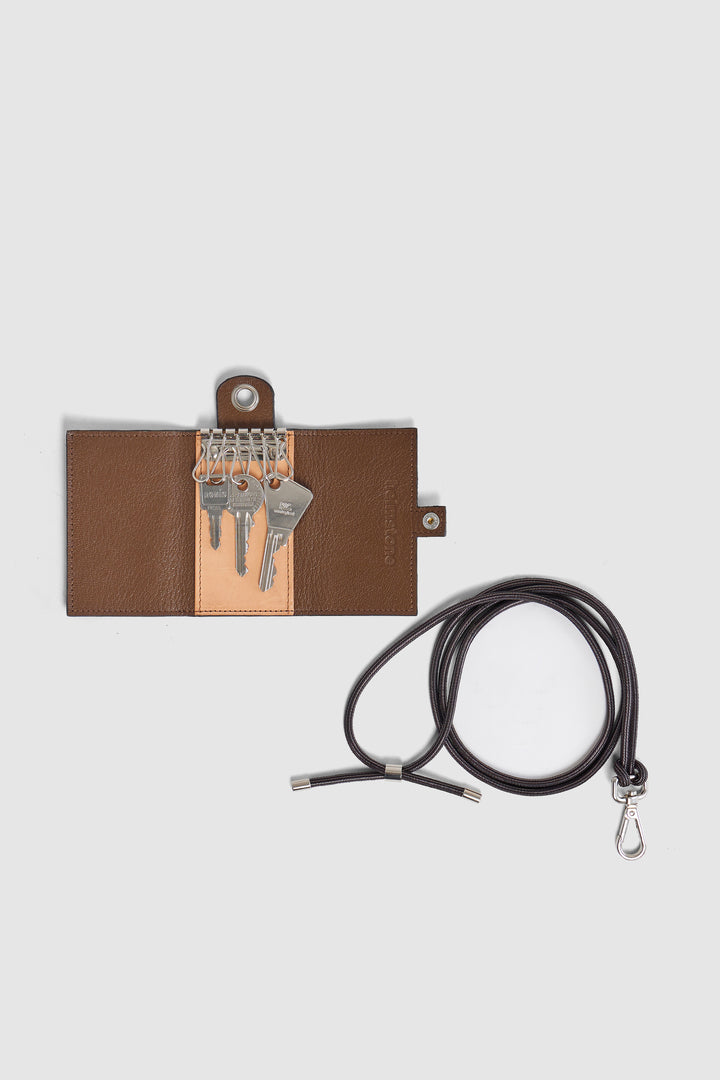 Heimstone The Minis - 6 Key Holder In Burgundy Leopard Printed Leather 5 Heimstone The Minis - 6 Key Holder In Burgundy Leopard Printed Leather