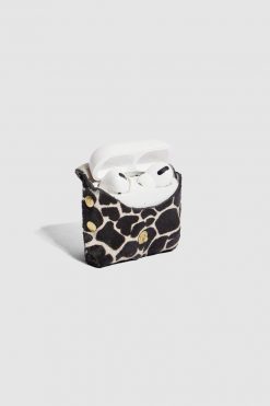 Heimstone Pro Airpods Case In White Giraffe Leather The Minis