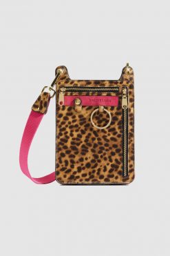 Heimstone Stanley Satchel In Leopard Printed Leather