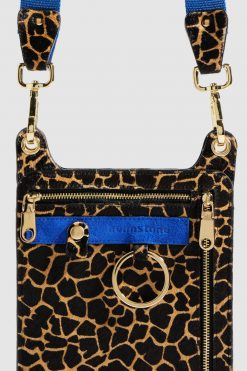 Heimstone Stanley Satchel In Giraffe Printed Leather