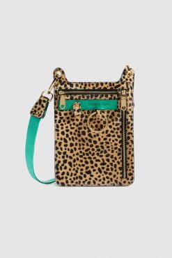 Heimstone The Minis Stanley Satchel In Cheetah Printed Leather