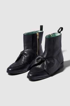 Heimstone Shoes BB Boots In Black Leather