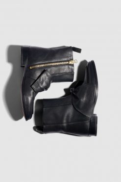 Heimstone Shoes BB Boots In Black Leather
